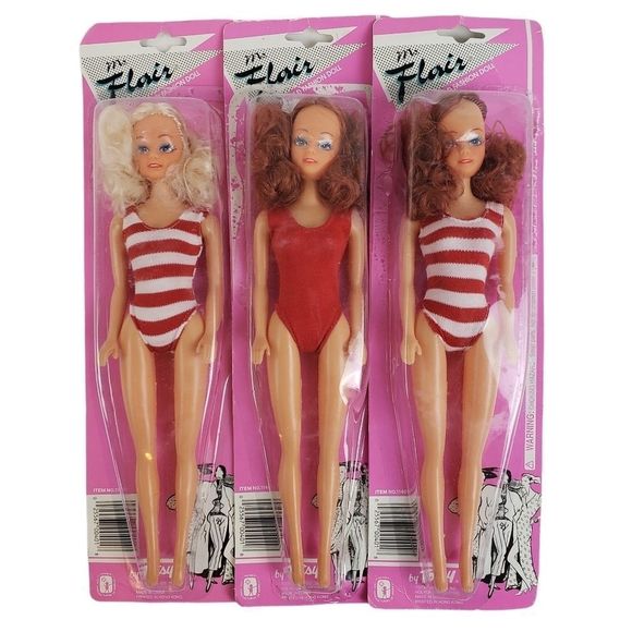 Vintage Other - Vintage Ms. Flair 11.5 inch Fashion Doll Lot of 3